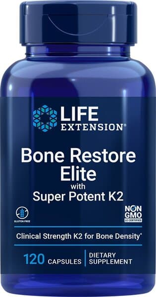 Bone Restore Elite with Super Potent K2 - 120 caps