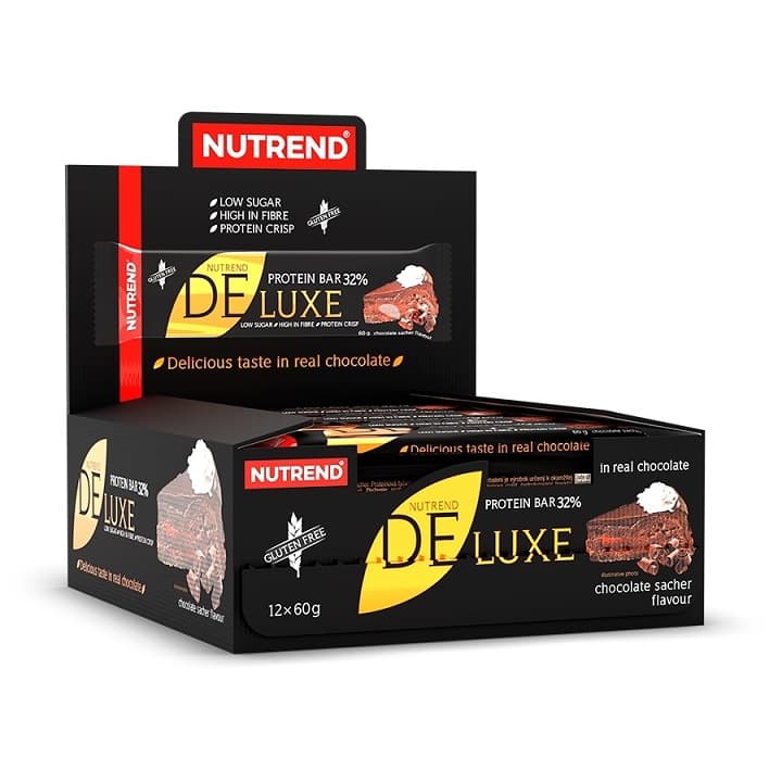 Deluxe Protein Bar, Chocolate Sacher - 12 x 60g