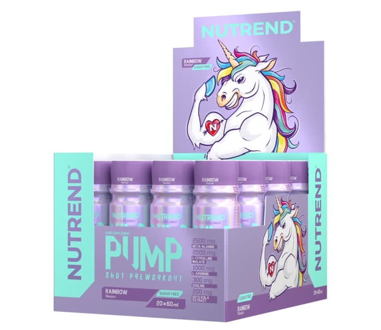 Pump Pre-Workout Shot, Rainbow - 20 x 60 ml.