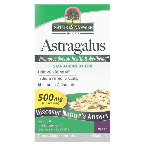 Astragalus Root, 500mg - 60 vcaps