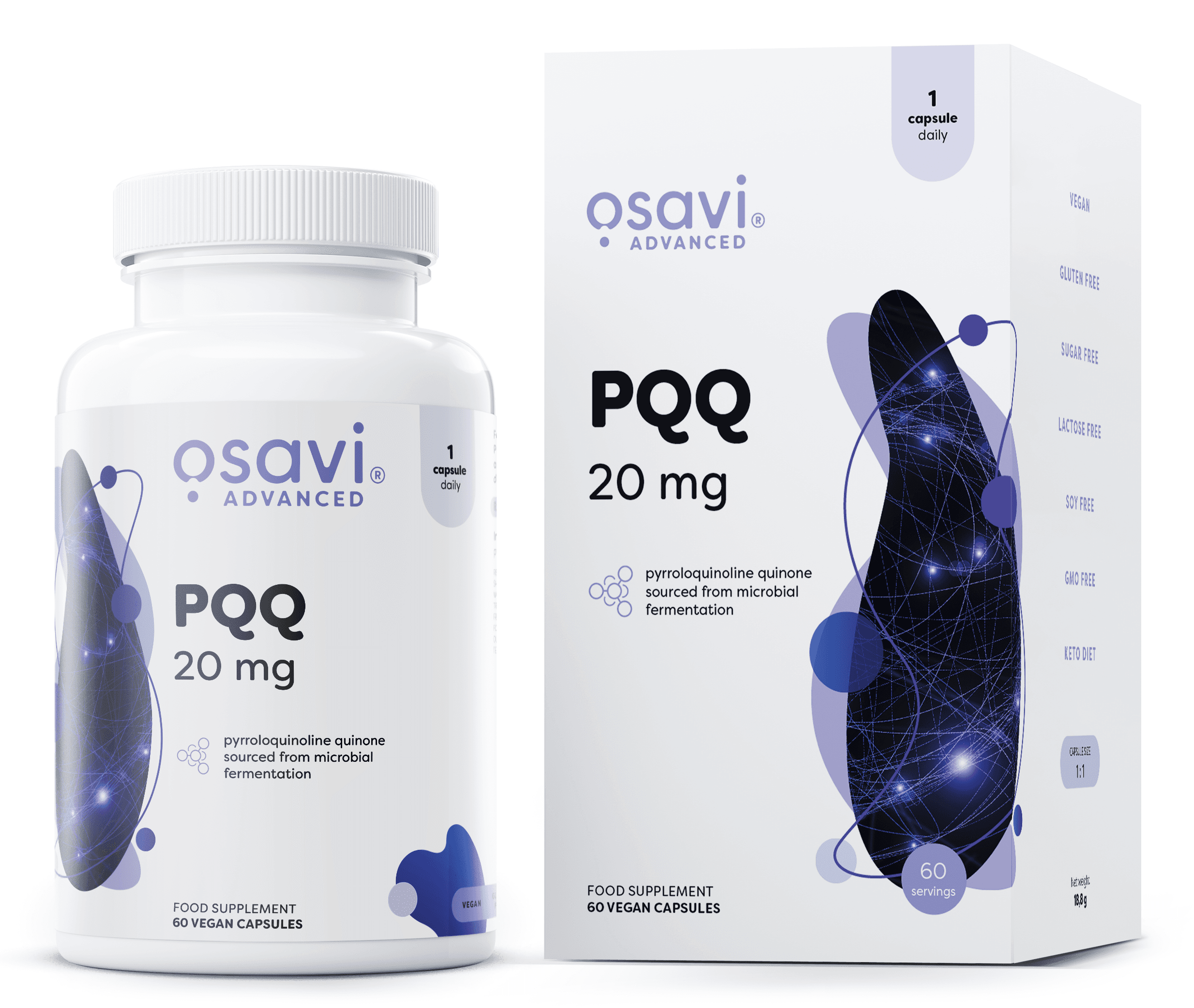 PQQ, 20mg - 60 vegan caps