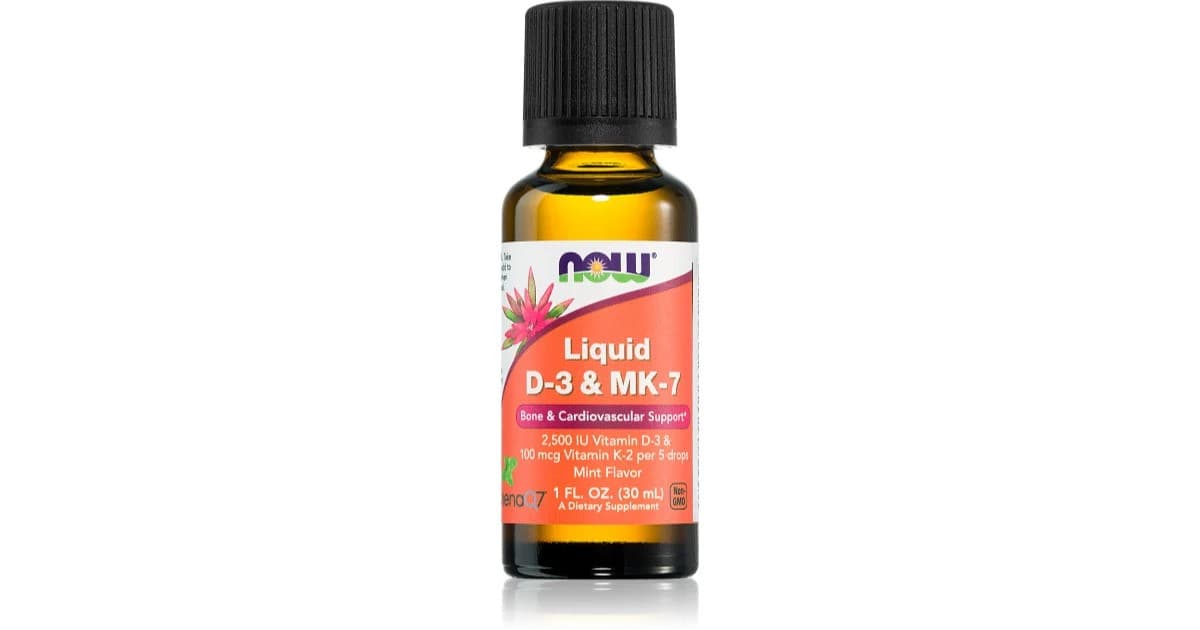 Liquid D-3 & MK-7, Mint - 30 ml.