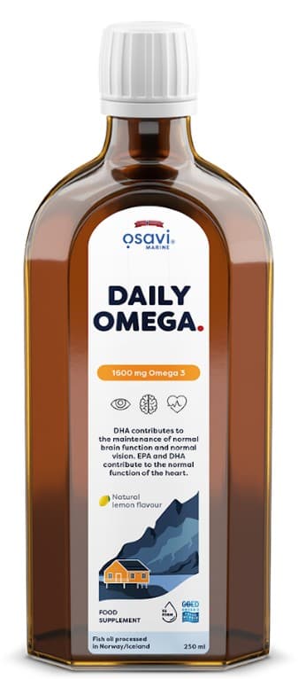 Daily Omega, 1600mg Omega 3 (Natural Lemon) - 250 ml.
