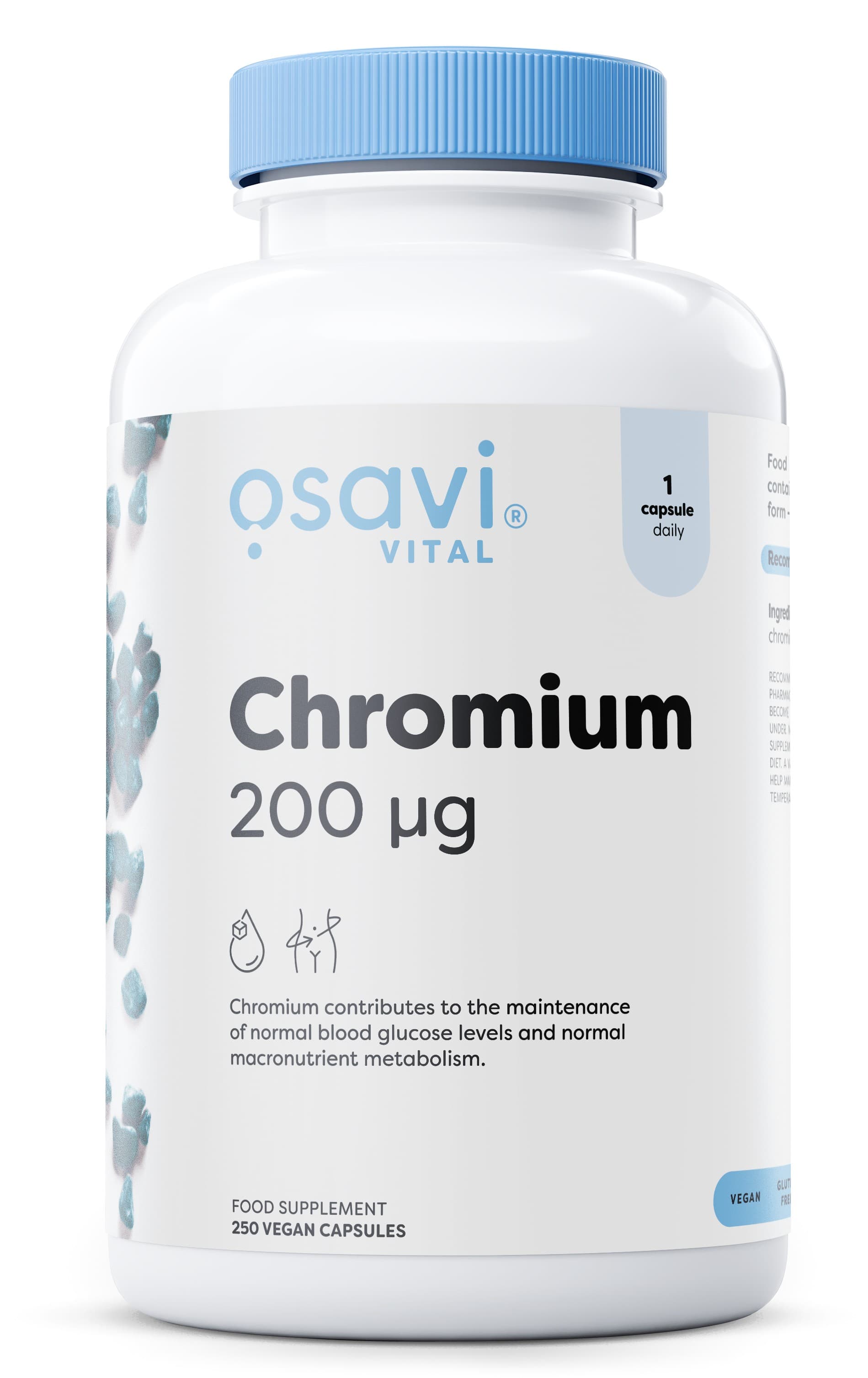 Chromium, 200mcg - 250 vegan caps