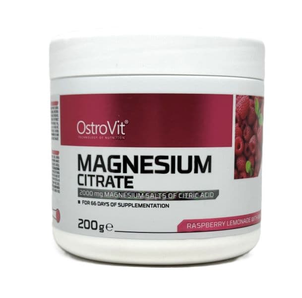Magnesium Citrate, Raspberry Lemonade with Mint - 200g