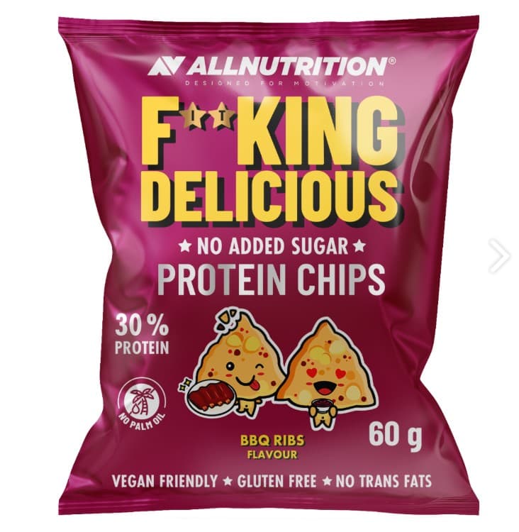 Fitking Delicious Protein Chips, BBQ Ribs - 60g