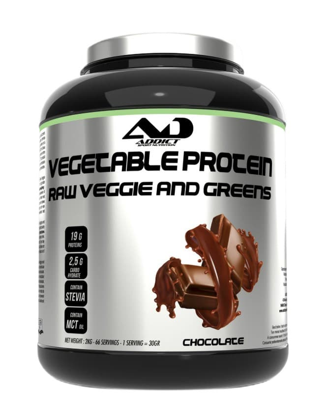 Vegetable Protein Raw Veggie and Greens, Chocolate - 2000g