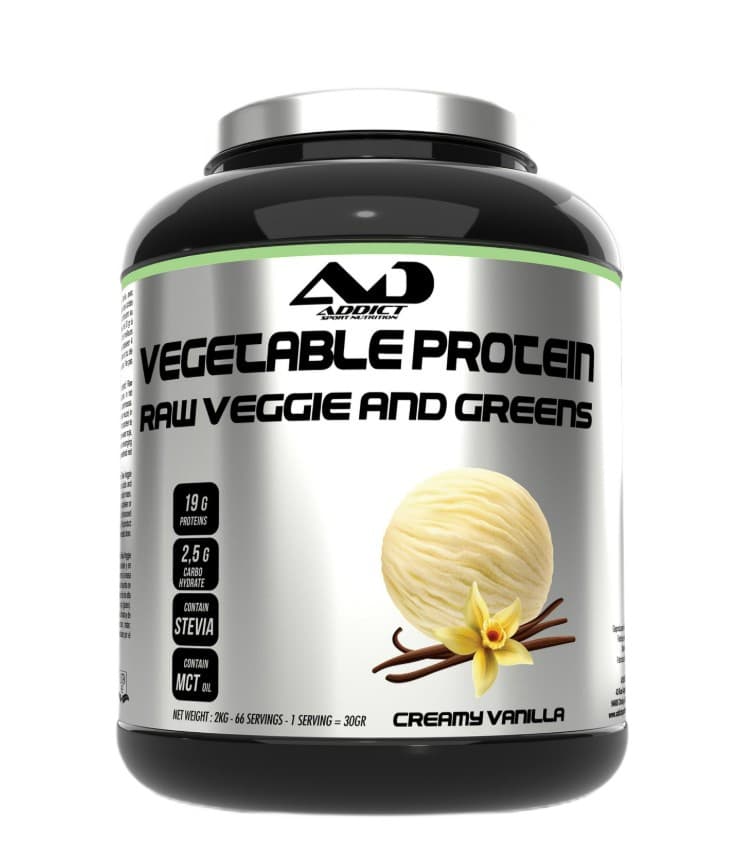 Vegetable Protein Raw Veggie and Greens, Creamy Vanilla - 2000g